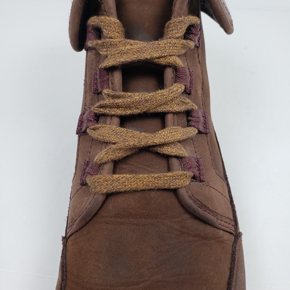 Chaco Barbary Womens Size 8 Maroon Brown Leather Outdoors Boots Shoes J106808 - Picture 9 of 11